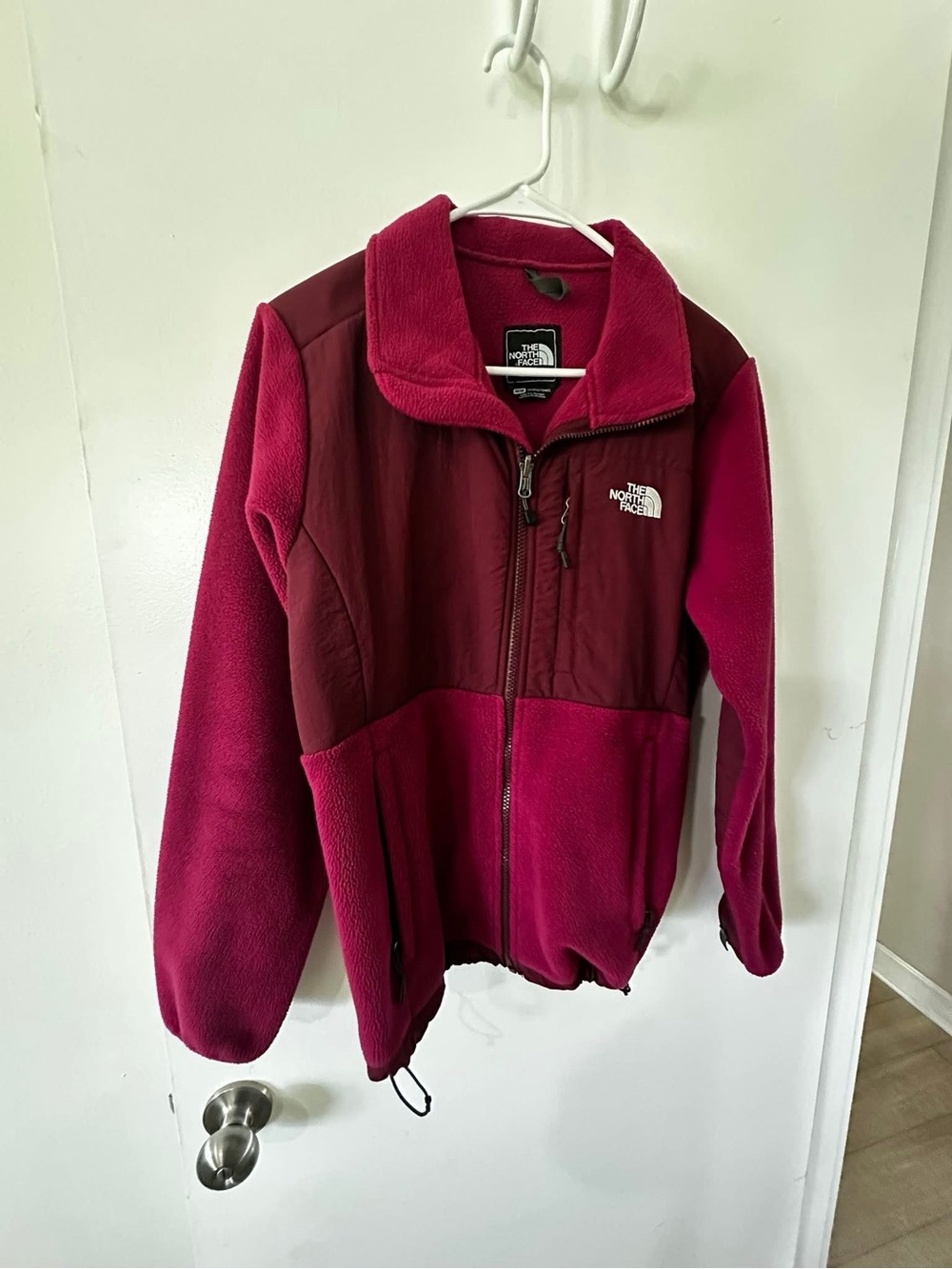 The North Face Deep Pink and Burgundy Fleece Jacket